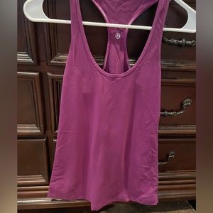 Lululemon purple razorback tank size 8